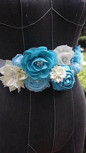 Miniatura 5 de nania fajín de embarazo de maternidad para Mon to be baby shower fajín de flores