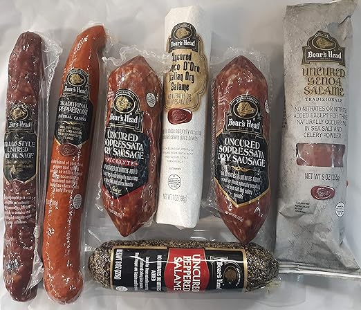 Amazon Com Boar S Head Charcuterie Salami Sampler Includes 7 Types Of Salami Grocery Gourmet Food