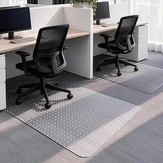 Office Chair Mat for Low-Pile Carpet 36" x 48", 2-Pack Office and Home Set