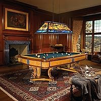 Vista 3 de TOCHIC Lámpara de mesa de billar vintage de 48 pulgadas, lámpara de araña de comedor de granja de 6 luces, lámpara de billar con estilo Tiffany