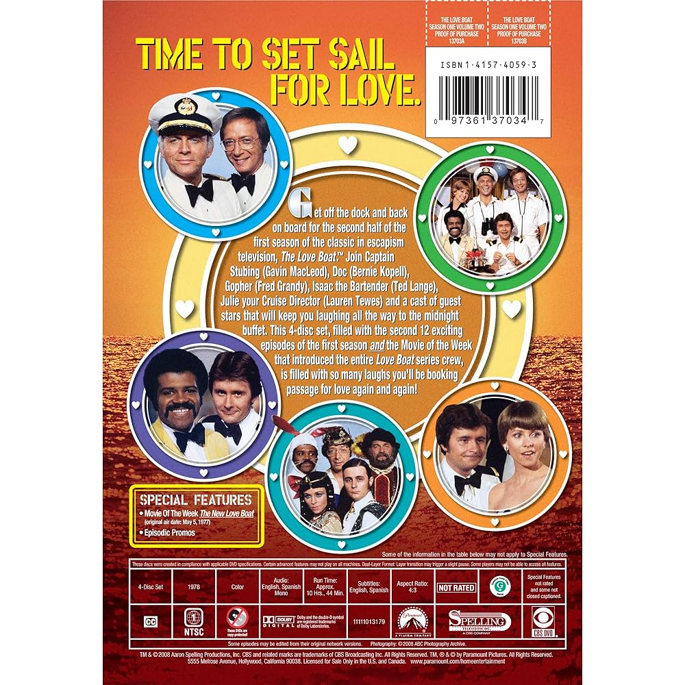 ＤVＤ The Love Boat: Season 1, Volume 2 : Amazon.com.au: Movies & TV