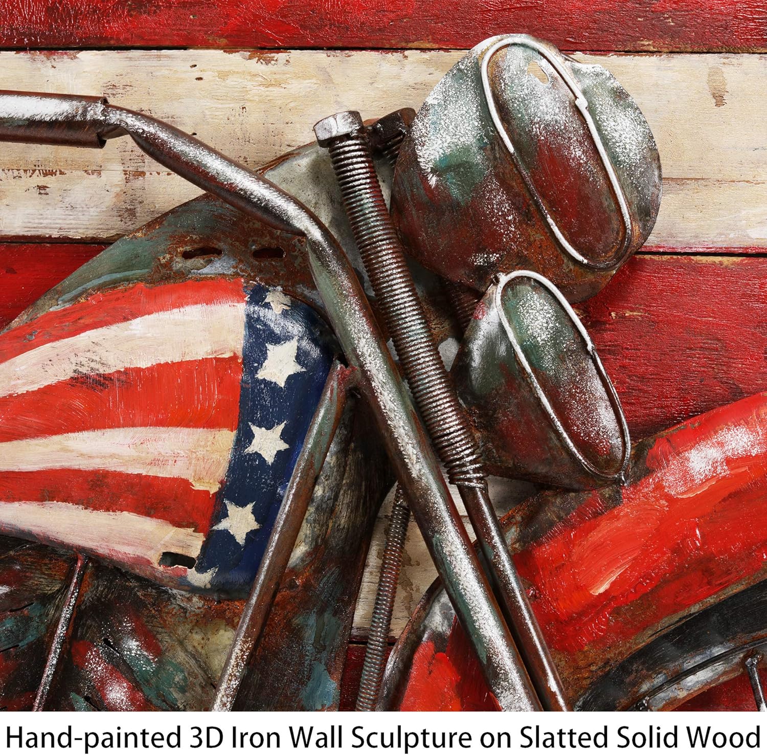 Empire Art Direct Motorcycle I Mixed Media Iron Hand Painted Dimensional Wall Art Ready to Hang,40 x 40 Empire Art Direct Motorcycle I Mixed Media Iron Hand Painted Dimensional Wall Art Ready to Hang,40 x 40