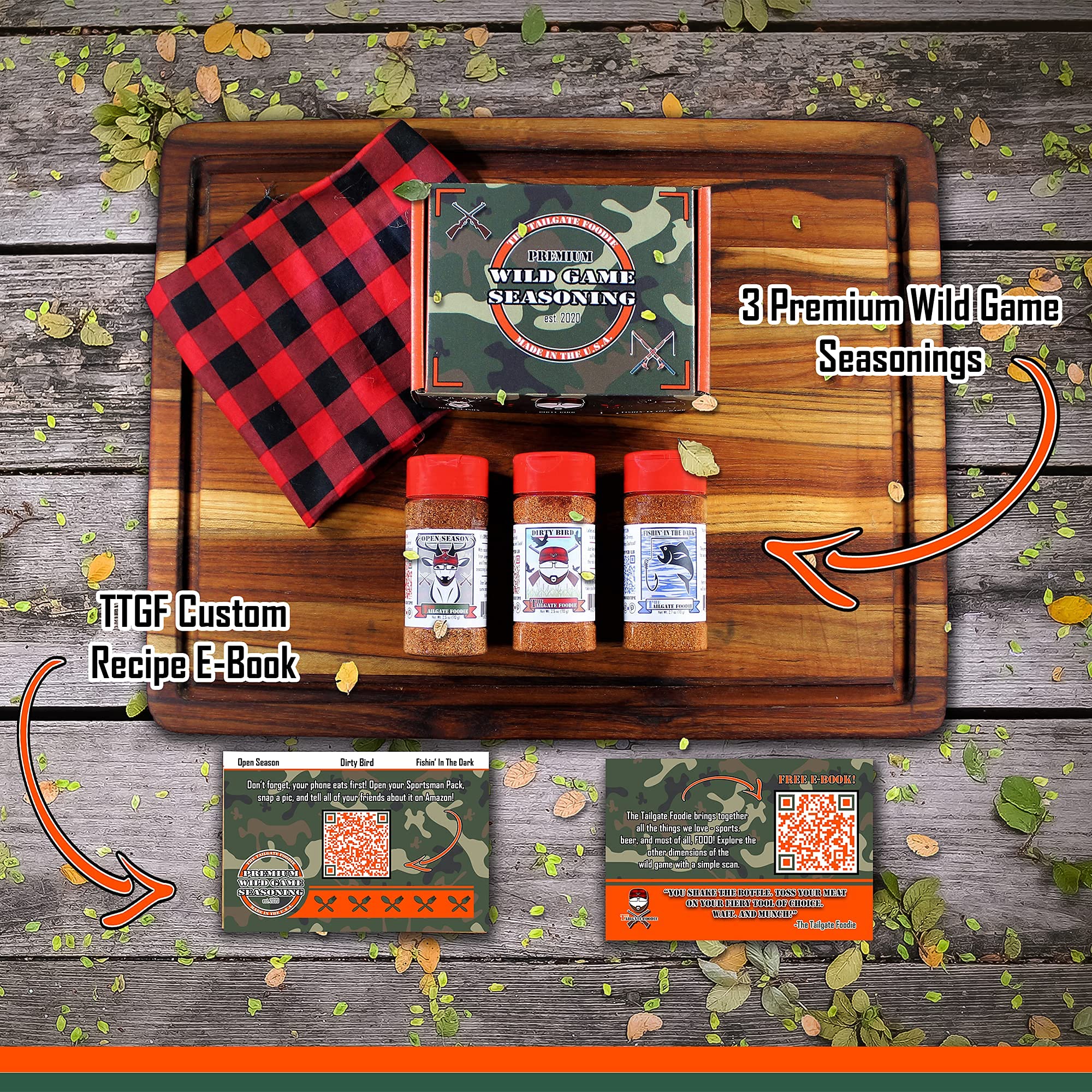 THE TAILGATE FOODIE Rare Wild Game Seasonings Hunter’s Edition