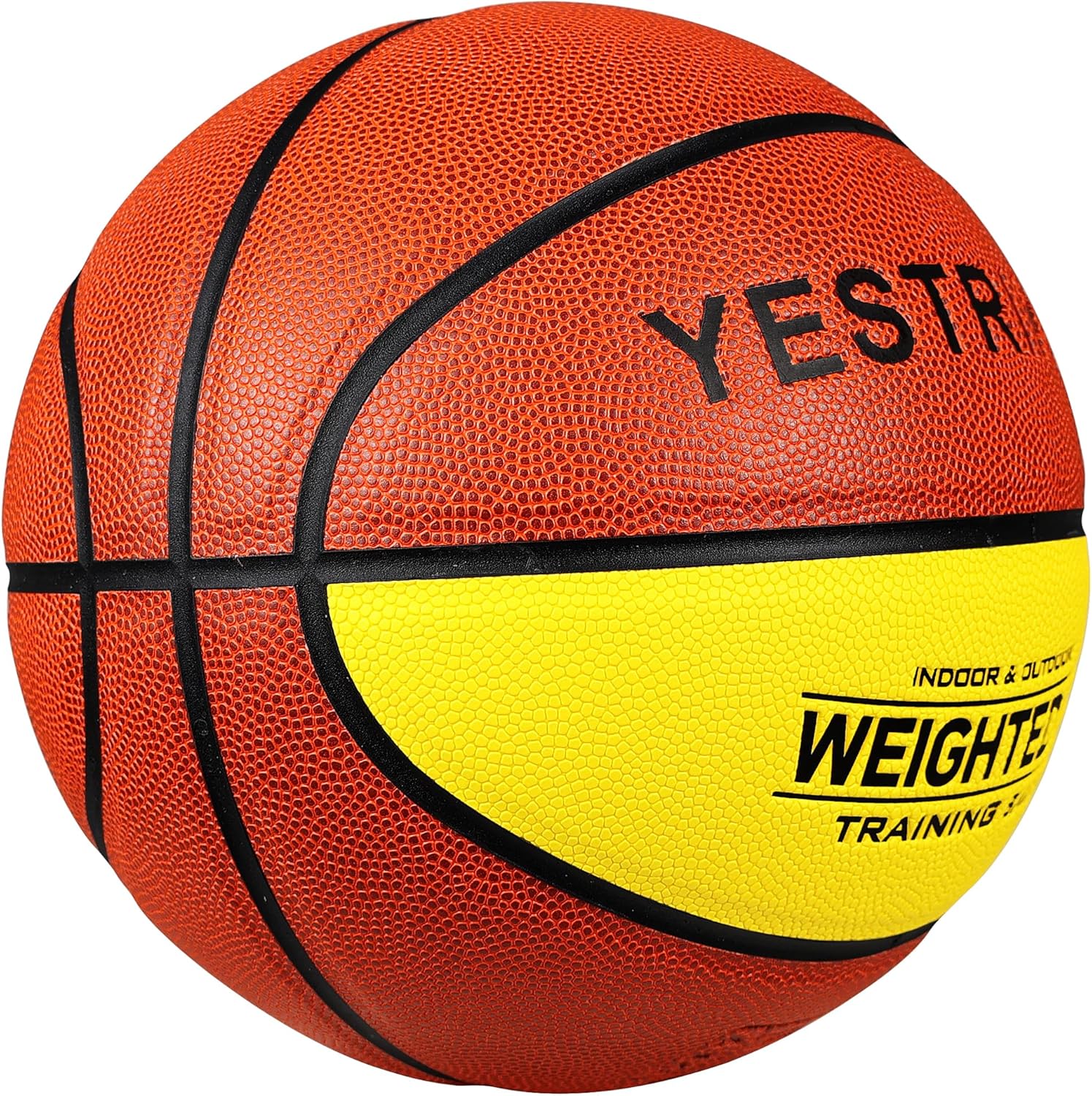 Basketball Weighted 1.3kg Auxiliary Heavy Basketball 3lbs Size 7 for Indoor and Outdoor Training, Training Heavy Ball for Improving Dribbling and Ball Control - Image 4