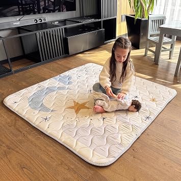 MioTetto Baby Mat for Floor, 50" x 50" Playpen Mat