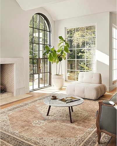 SURYA Becki Owens x Lila Medallion - Alfombra de área 9 pies 2 pulgadas x 12 pies color marrón