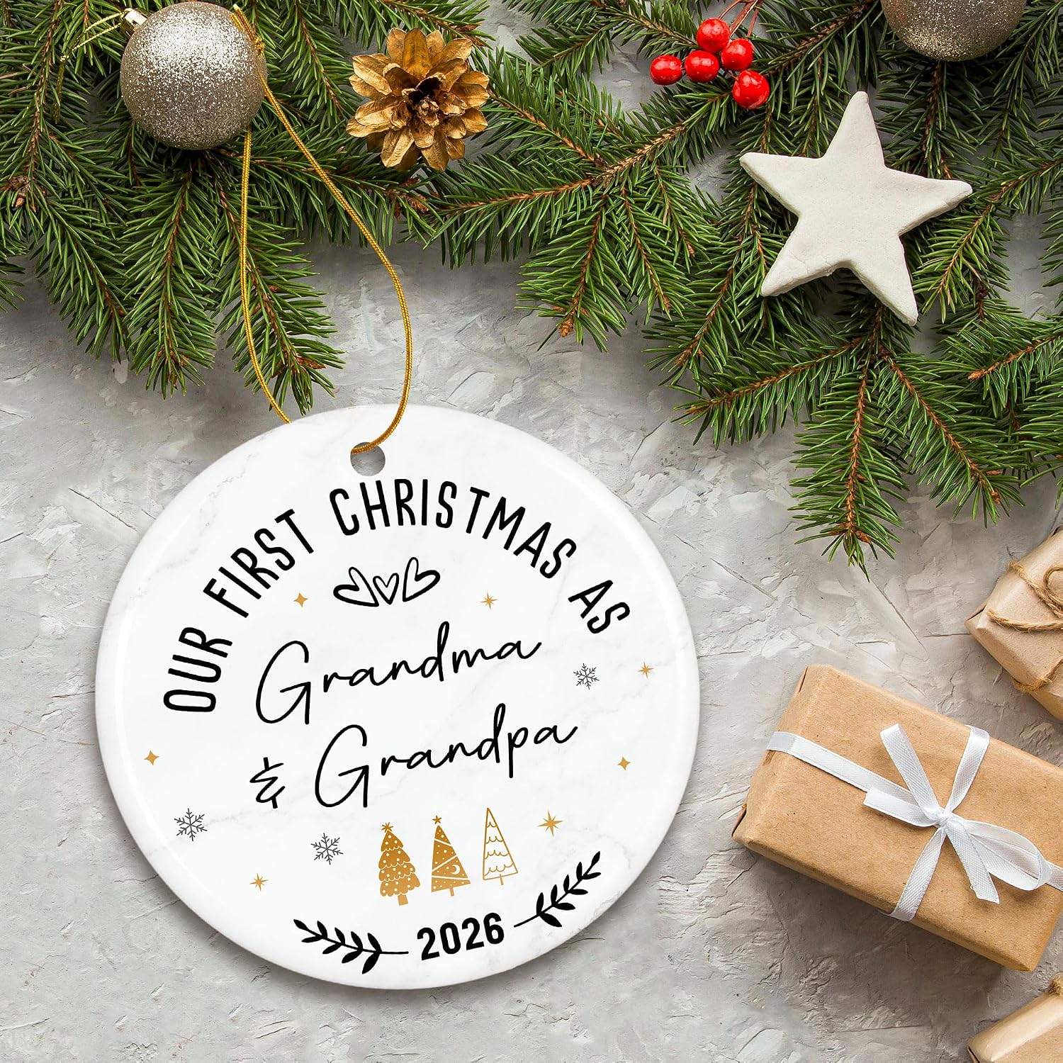 Ceramic christmas ornament