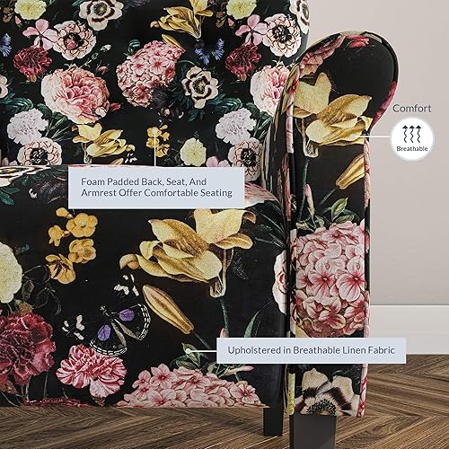 Miniatura 10 de Belleze Accent Chair - Silla Palta,Azul bebé,Beige,Negro y flor.,Azul y flor,Ladrillo,Amarillo (Citrine Yellow),Verde y azul,Verde y flor,Verde y