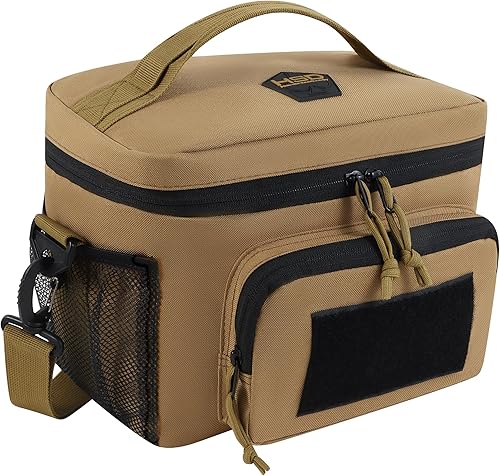 Miniatura 1 de HSD Bolsa de almuerzo táctica, hielera aislada, caja de almuerzo con correas mollepalms, correa de hombro acolchada y ajustable, para adultos y niños