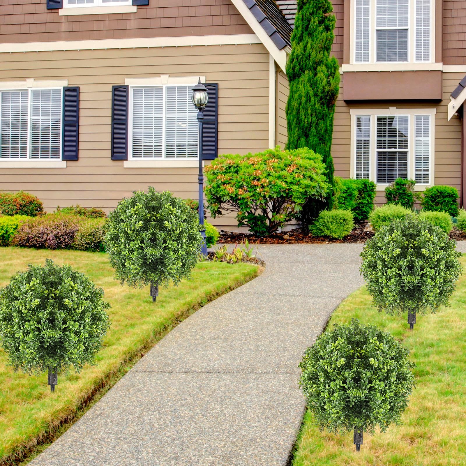 Topiary Trees Artificial Outdoor Dkaltm Artificial Boxwood Ball