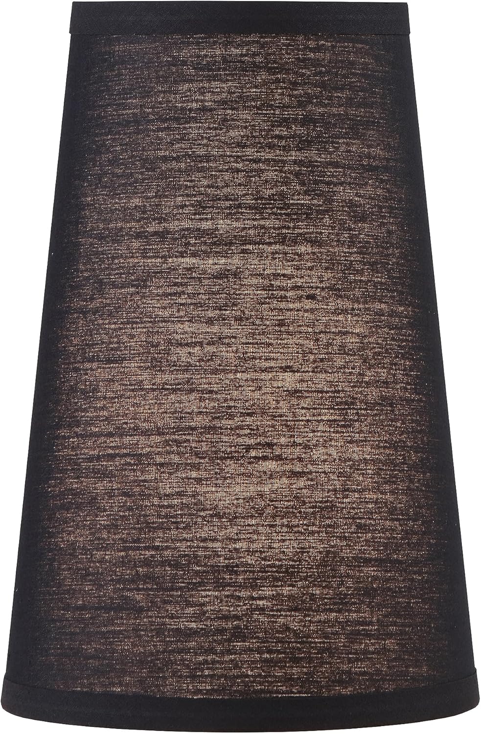 Aspen Creative 32166 Transitional Hardback Empire Shape Spider Fitter Lamp Shade in Black, 4-3/4" Top x 6-3/4" Bottom x 10" Slant