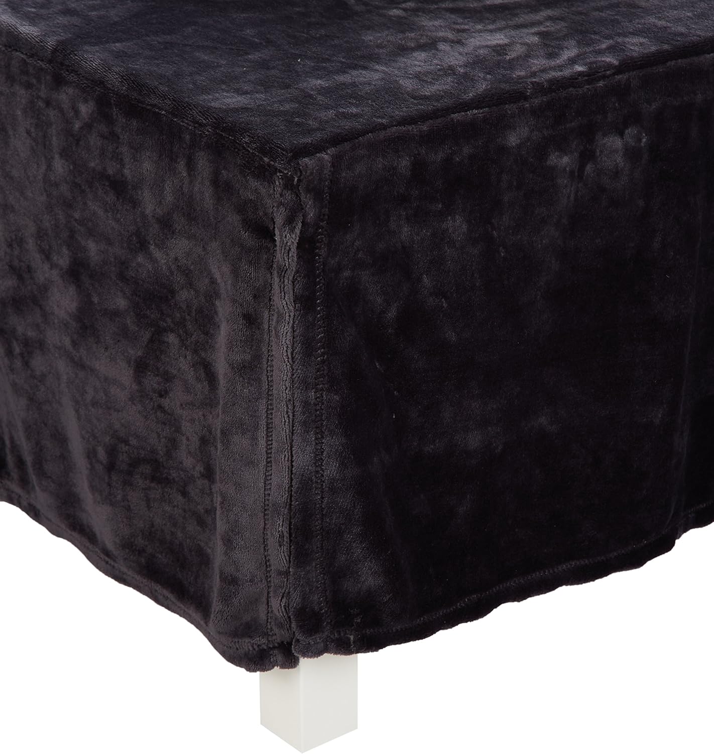 Carstens, Inc Lumberjack Plaid Plush Black Bed Skirt, Twin