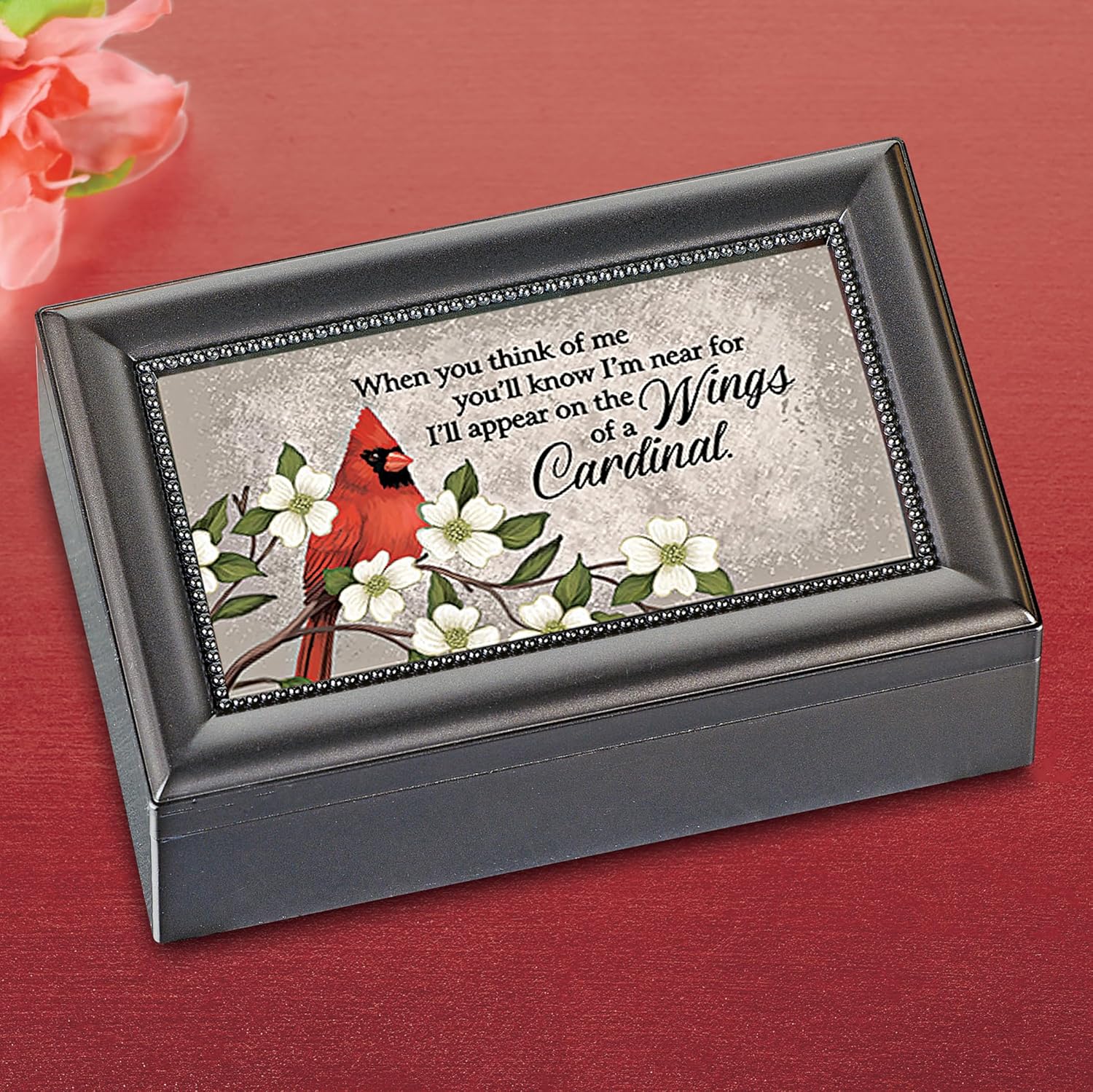Carson Home Accents Wings of a Cardinal Home Decor Accents, Musical Boxes & Figurines, 6-inch Width 12793