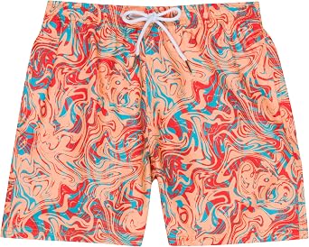 SwimZip Boys Swim Trunks with Boxer Brief Liner and UPF 50+ Sun Protection