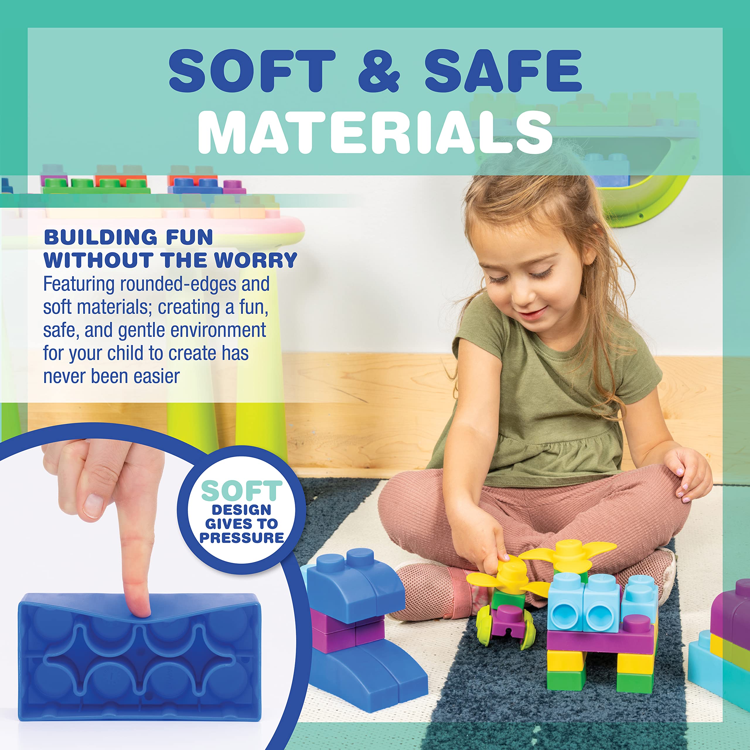 Snapklik.com : UNiPLAY Plus Soft Building Blocks Creativity Toy ...