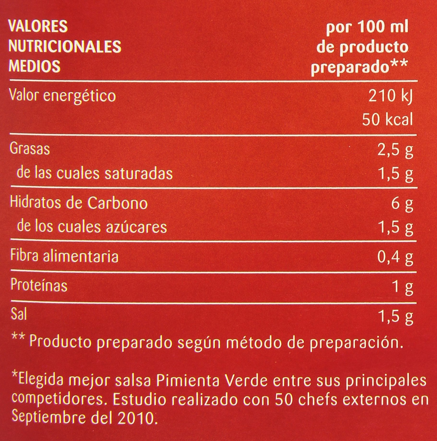 Knorr - Salsa - Pimienta Verde - 660 g