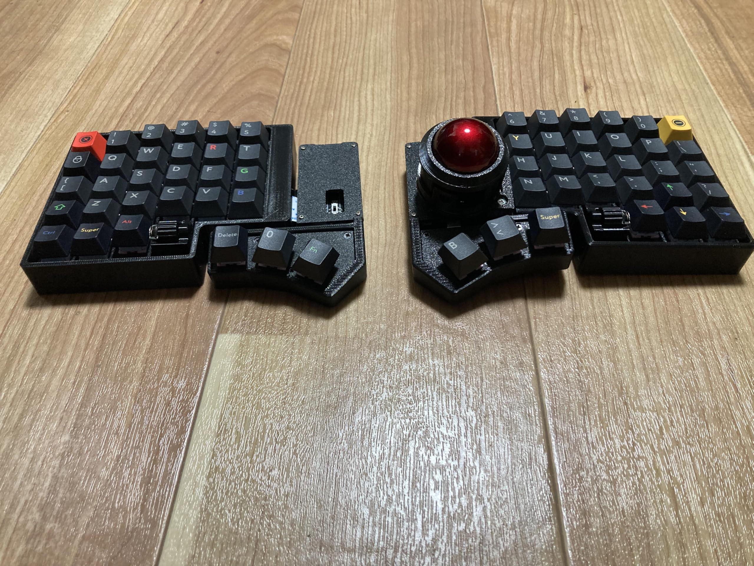 キーボード cck-ball Amazon | Weekin CCK-BALL ワイヤレス分割キーボード クロスデュアル