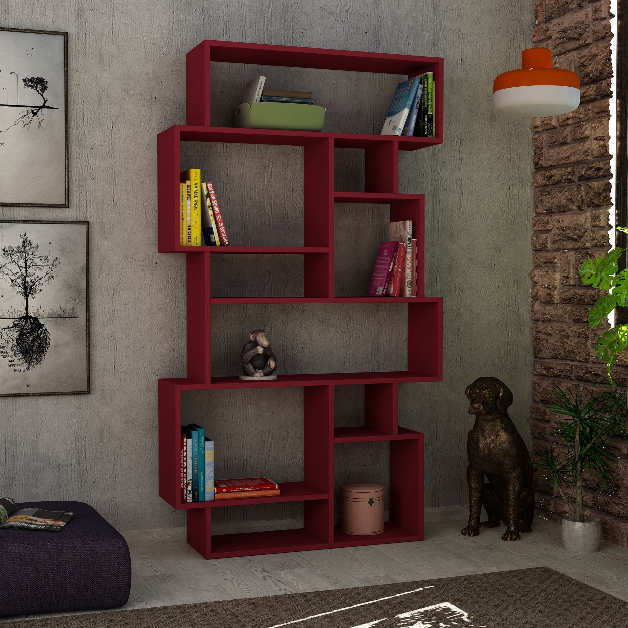 Materiaal kieskasten: Verrijdbare kast laag B176 x H80 cm met vakjes