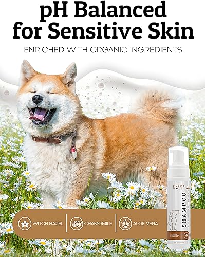 Miniatura 4 de Pets - Champú para mascotas sin agua, sin enjuague, calmante, hipoalergénico, suave, limpiador espumoso sin estrés que ahorra tiempo (3 botellas de