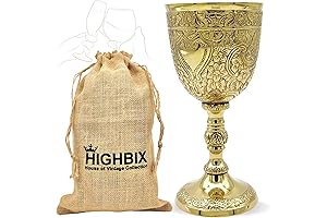HIGHBIX Royal Wine Goblet Solid Brass Handmade Premium Wine Cup Medieval Decor...