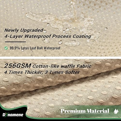 Vista 309 de Dynamene Cortina de ducha larga de tela negra – Cortinas de ducha de tela alta y resistente con textura de gofre, juego de cortina de baño de lujo