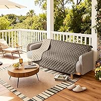 Vista 249 de gogobunny - Manta para perros y gatos 100% impermeable y de doble cara, funda suave para cama de mascotas, reversible, protege muebles, azul marino