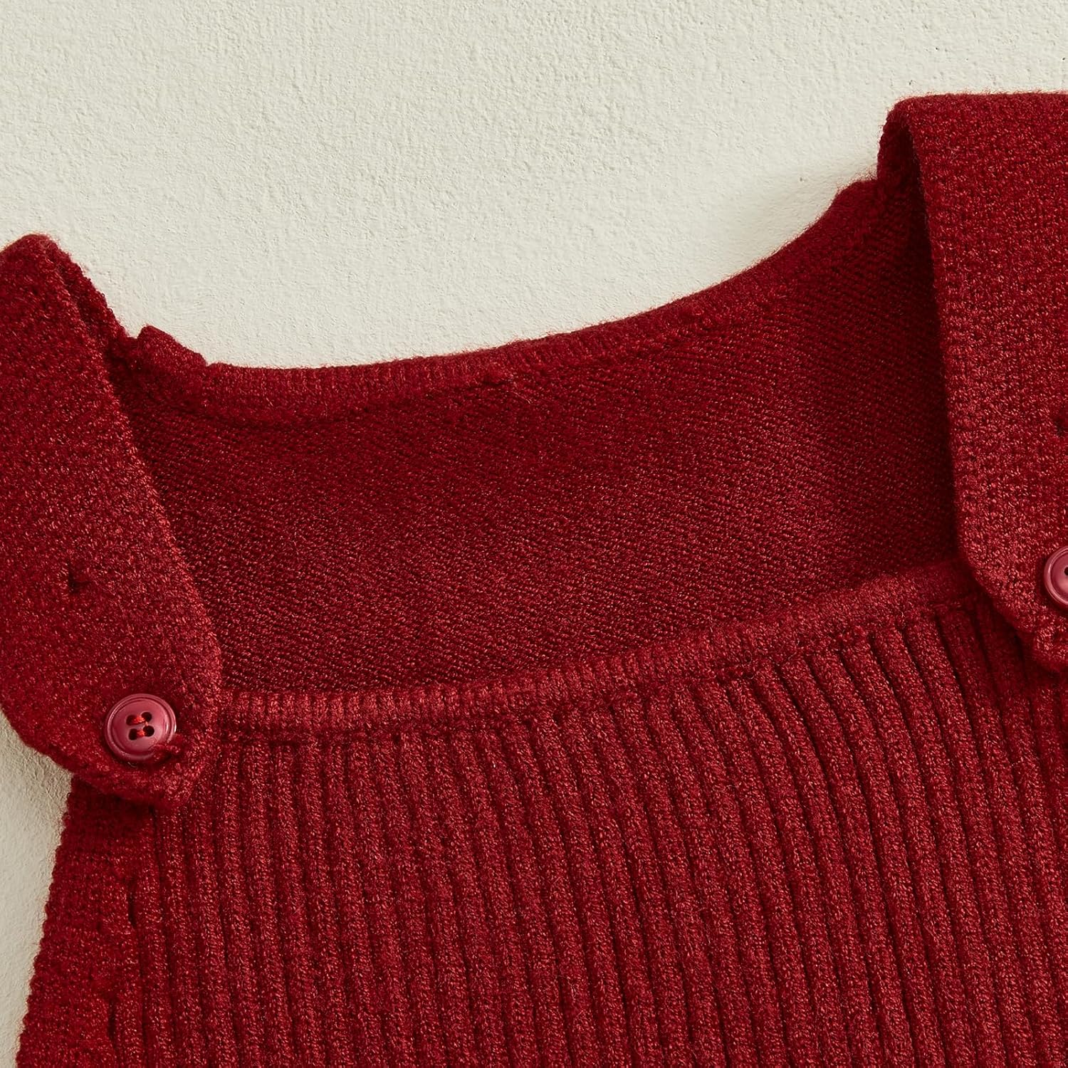 Sasaerucure Fall Winter Clothes Infant Baby Girl Boy Sweater Romper Pants Solid Knit Jumpsuit Overall One Piece Outfit - Image 4