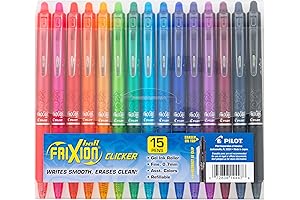 Pilot Frixion Clicker Erasable Gel Pens - Pack 15