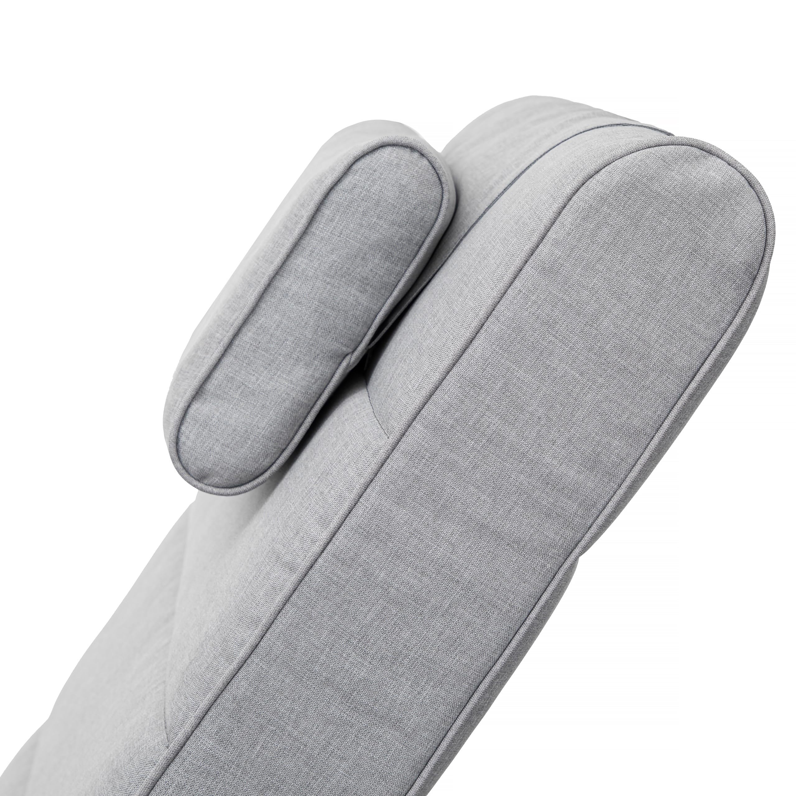 PillowPrim Gartenmöbel Matratze, für Liege, Sonnenliegen, Balkon, Outdoor, Liegenauflage, Polster, Sofa, Sitzkissen, Aschgrau, 204x60 cm