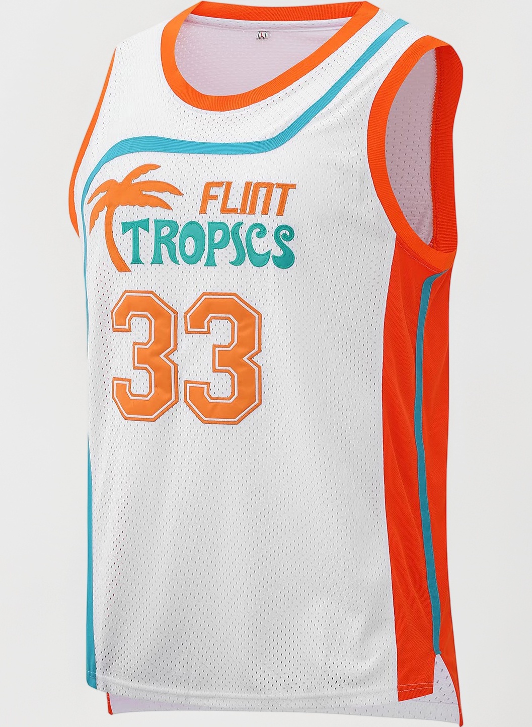 Flint Tropics Jersey Moon #33 Basketball Jerseys,90S Hip Hop Jersey S-XXXL