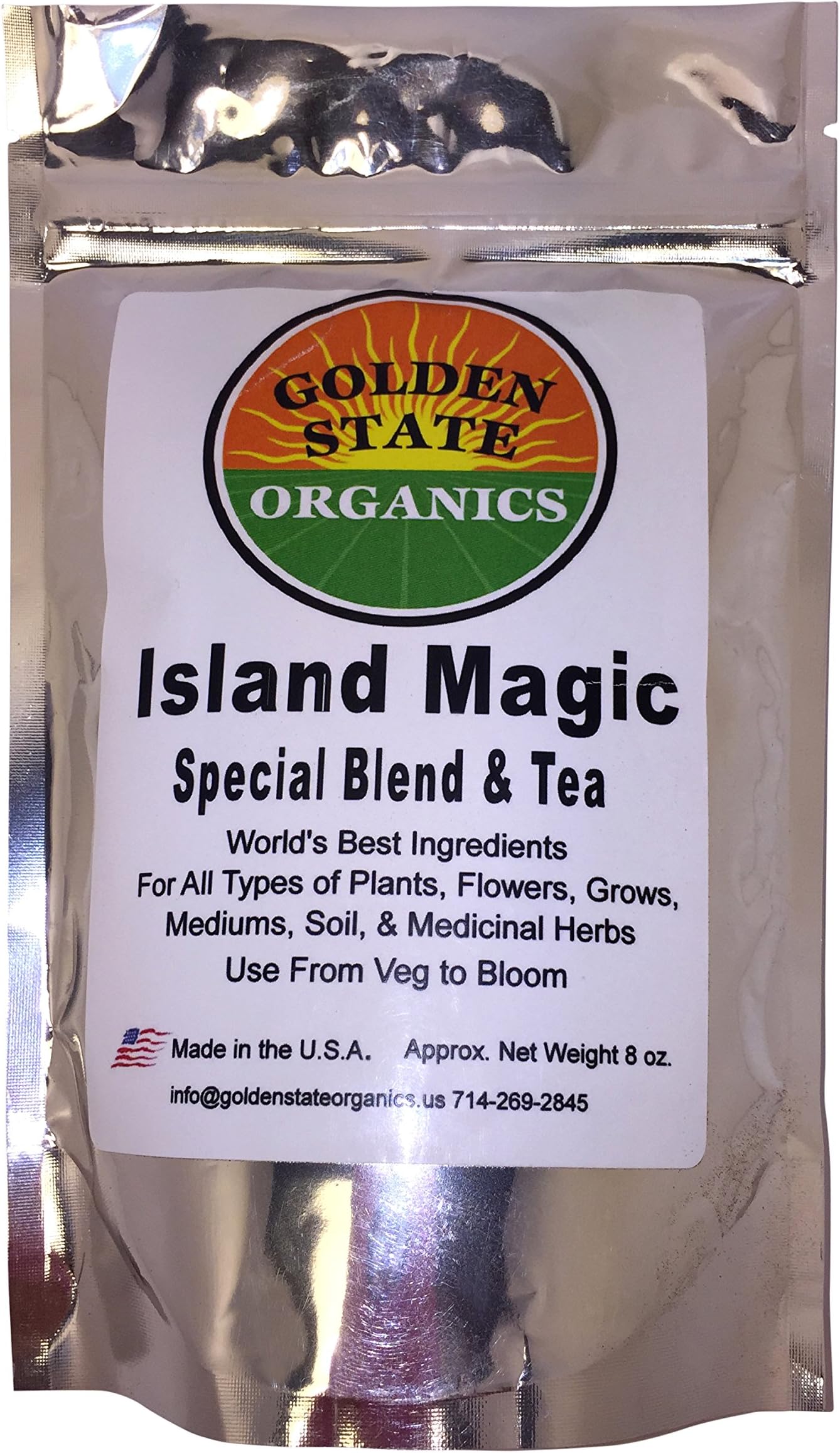 GSO Island Magic Blend- World's Best Guano's,Meal's, Mycos, Minerals, Bio Char, Castings. Extremely Beneficial For Growing All Types Plants, Veg's & Medicinal Herbs. For All Types of Growing Mediums.