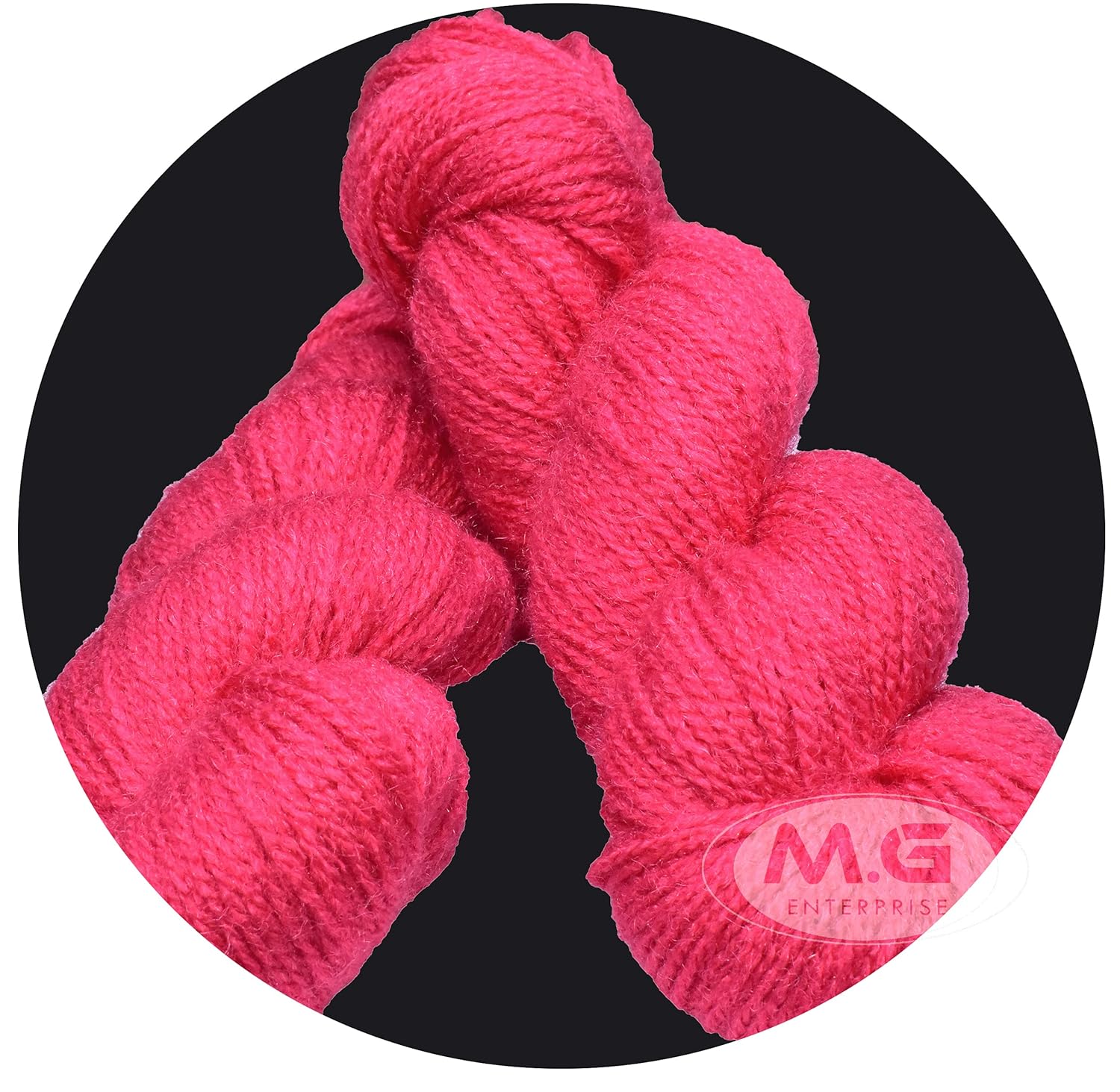 Vardhman RABIT Excel Gajri (400 gm) Wool Hank Hand Knitting Wool/Art