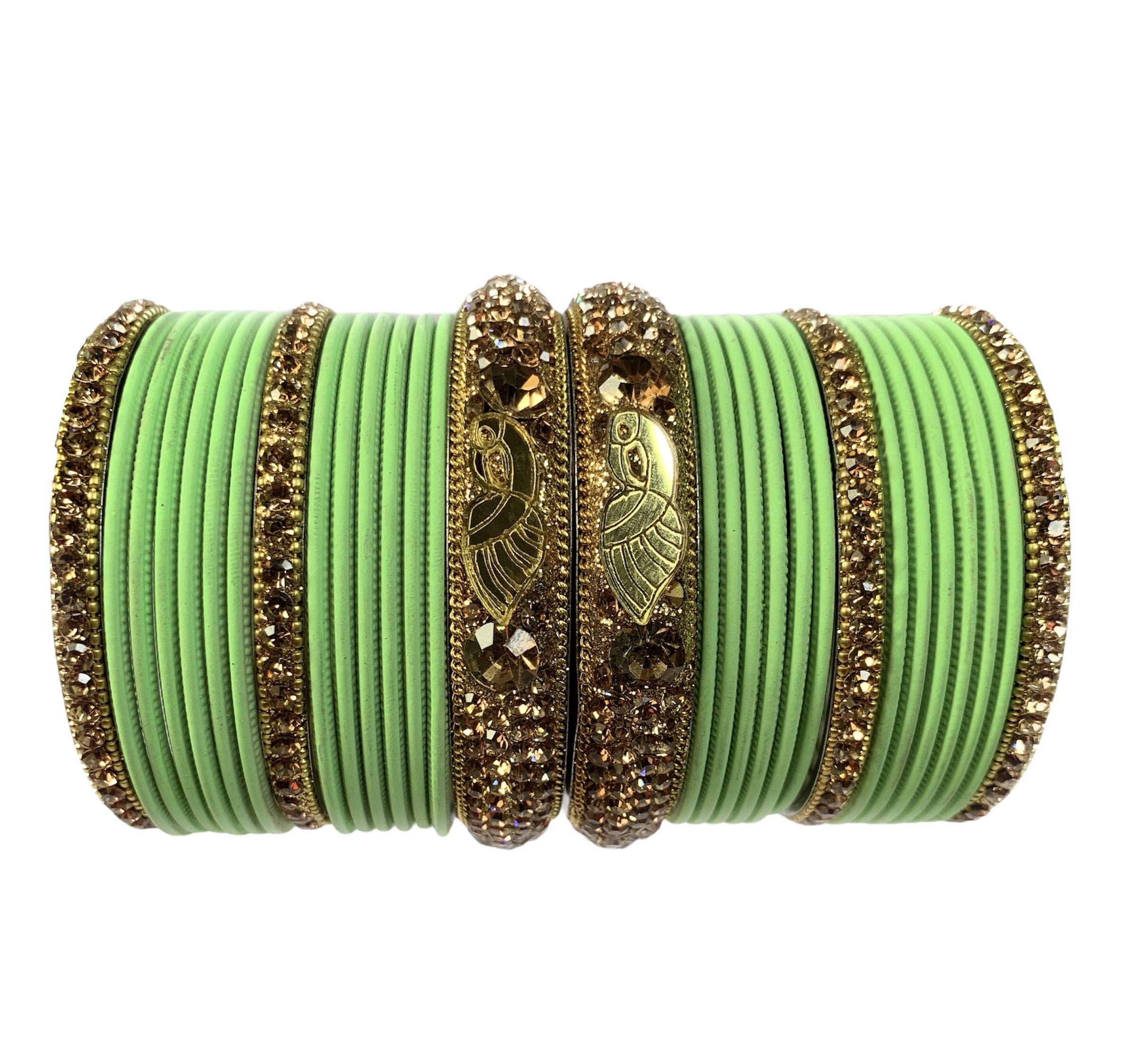 See full amazon price history chart for Tripurari Matte Metal bangles for women styish Metal bangles set with peacock pattern (PEACOCK) (Parrot green, 2.4) Tripurari Matte Metal bangles for women styish Metal bangles set with peacock pattern (PEACOCK) (Parrot green, 2.4) (B097HZ4PDN) Amazon Price History, Amazon Price Tracker