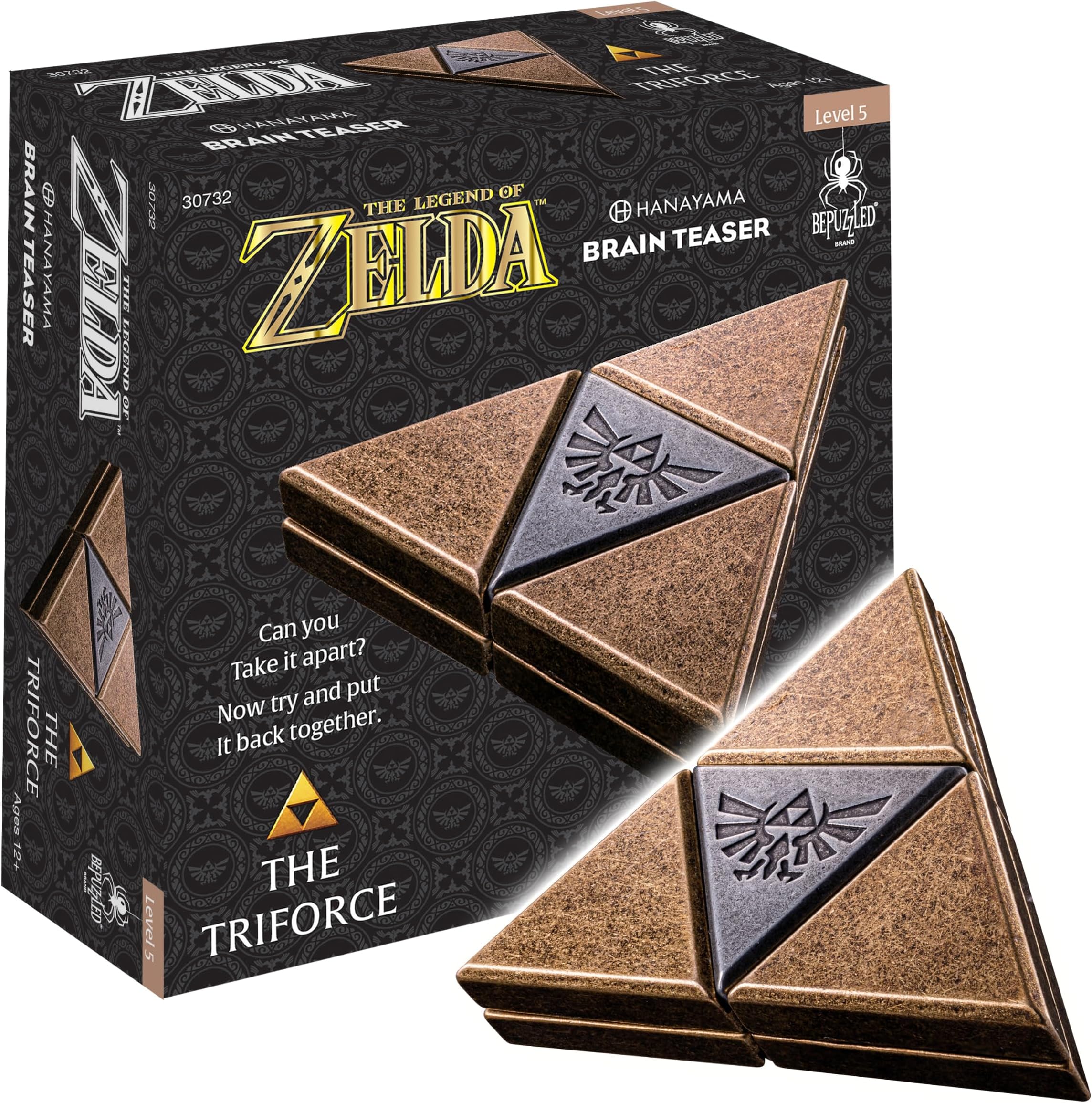 University Games BePuzzled | Legend of Zelda Triforce Hanayama Cast Brain Teaser Mensa Rated Level 5, for Ages 12 and Up