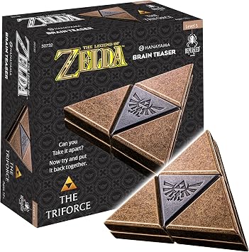 Legend of Zelda Triforce Hanayama Metal Brain Teaser, Level 5, Ages 12+