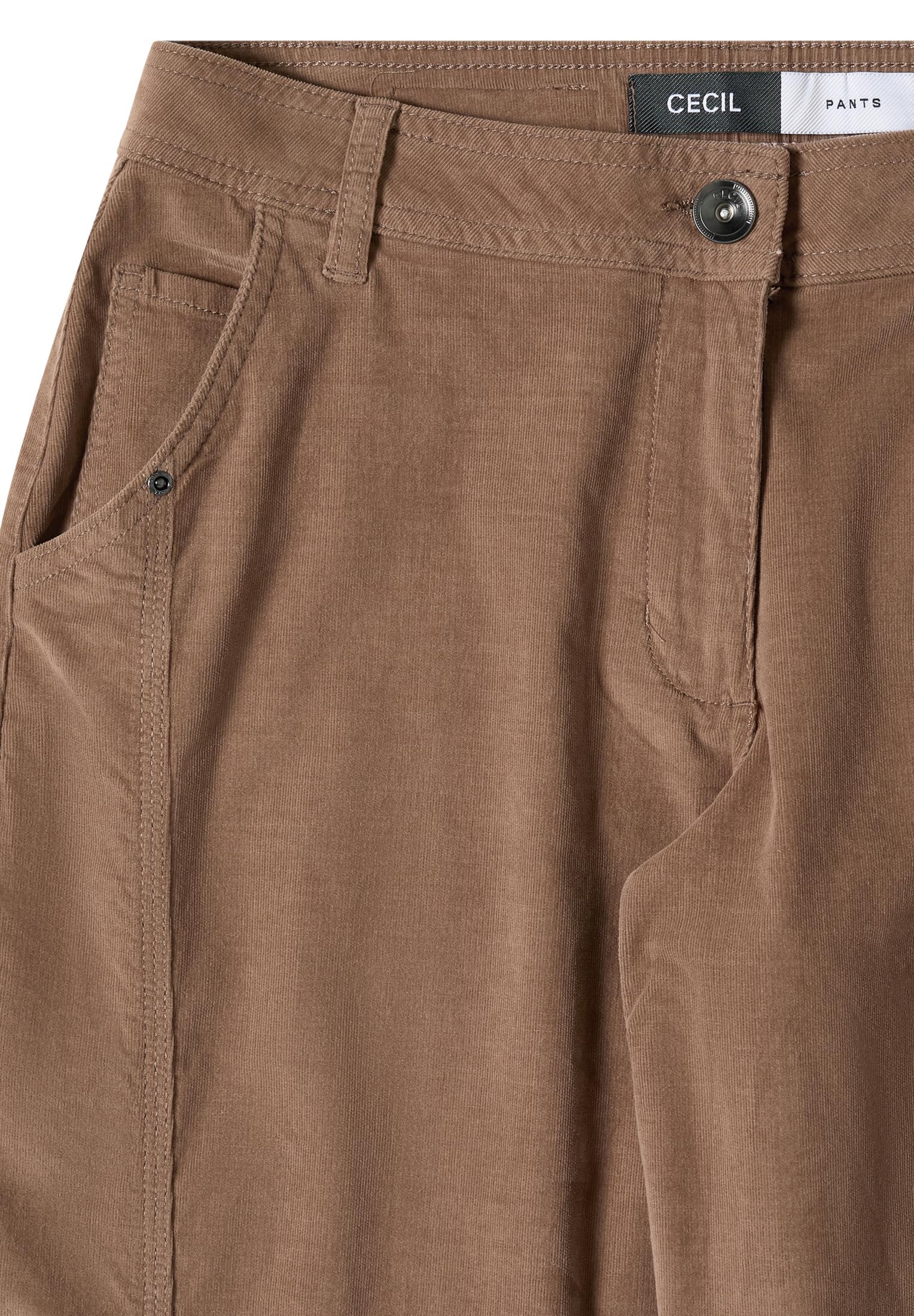Cecil Damen Mid Waist Barrel Leg Hose im Casual Fit 3818649