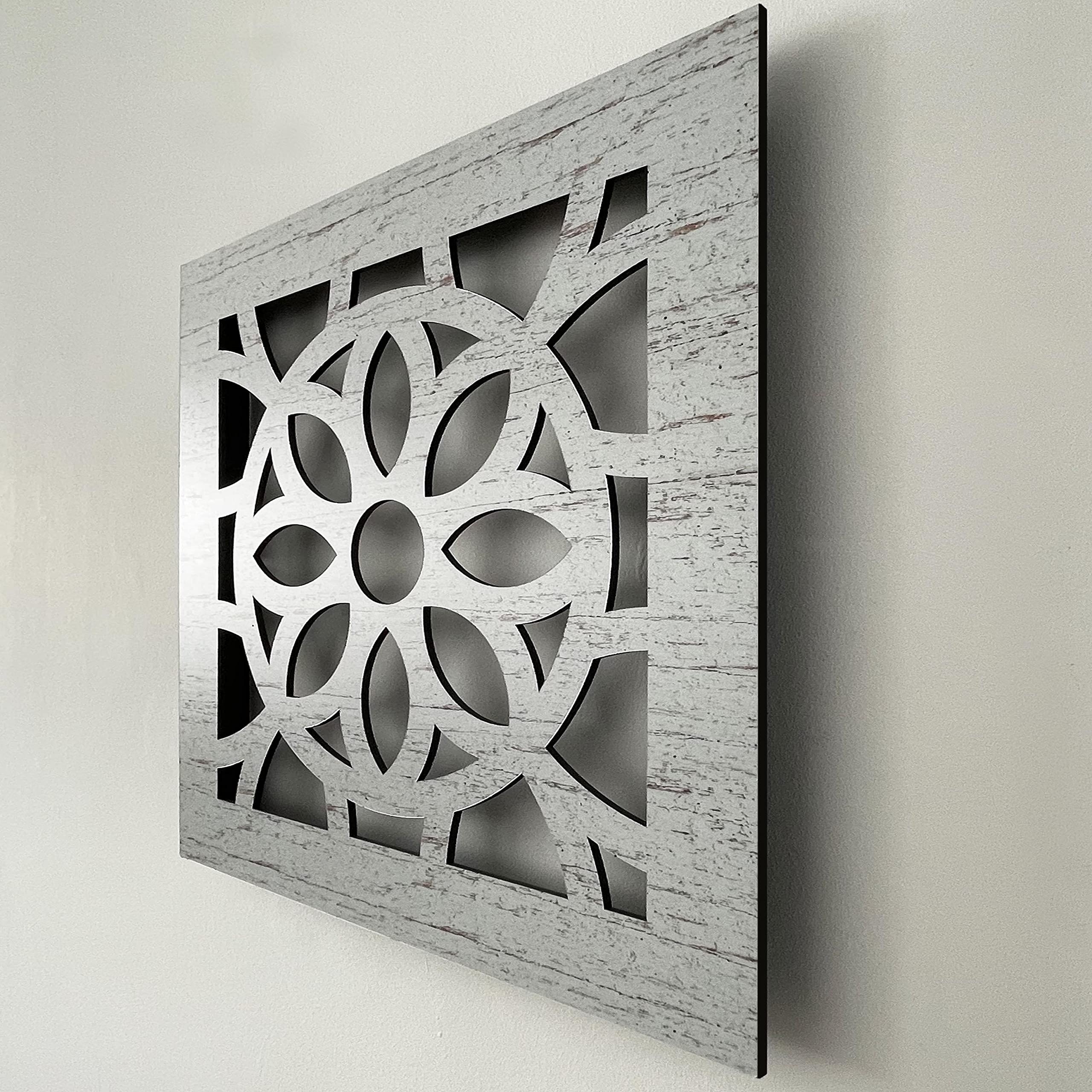 MEGADECOR DECORATE YOUR HOME Cuadro Calada decorativo para pared, artesanal modelo OCTOPETALIS modelo 2 (60x60cm)