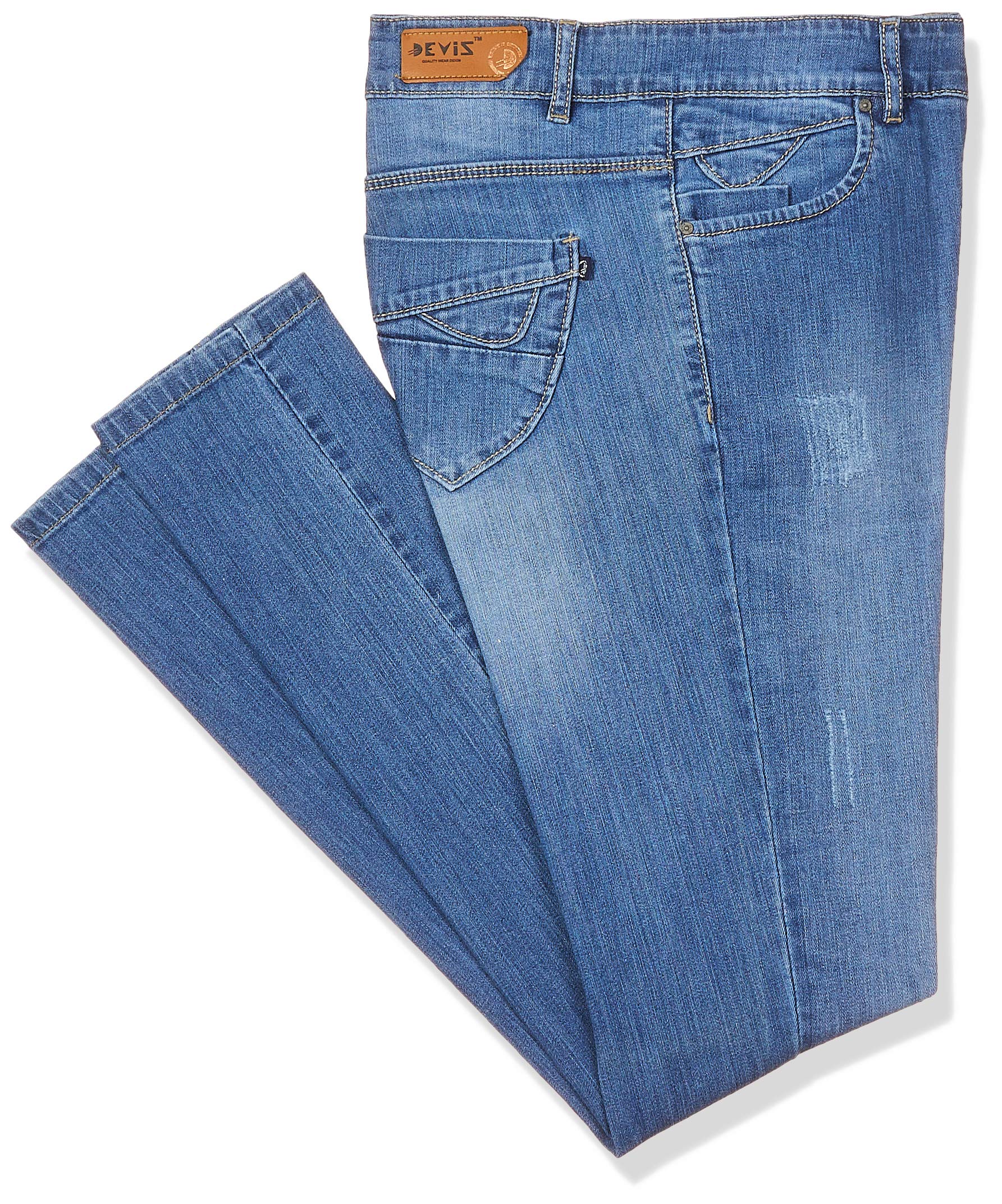 DEVIS Women's Skinny Jeans (WLD5529LB_Light Blue_32)