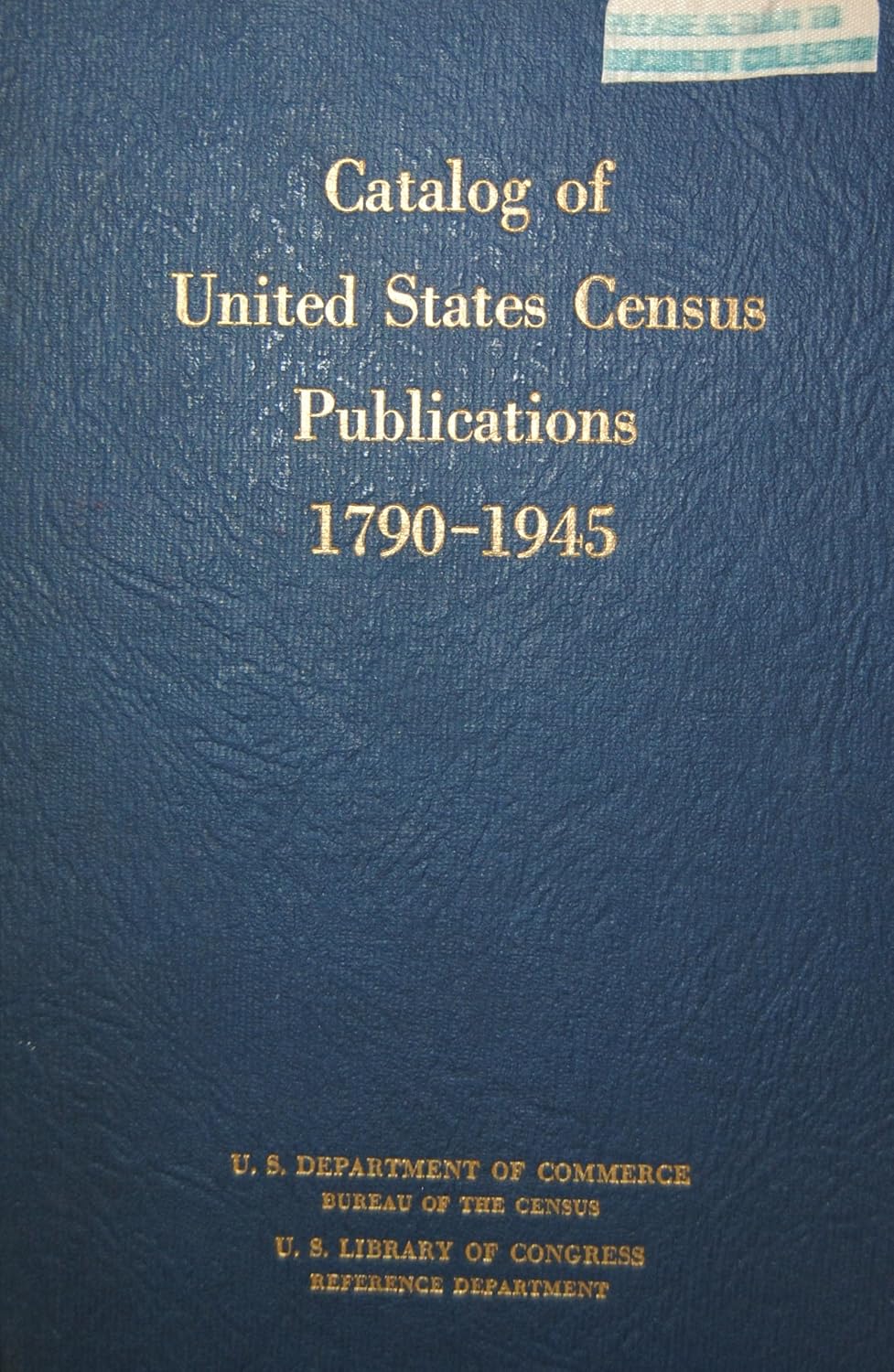 Catalog of United States Census Publications 19701945 Dubester, Henry