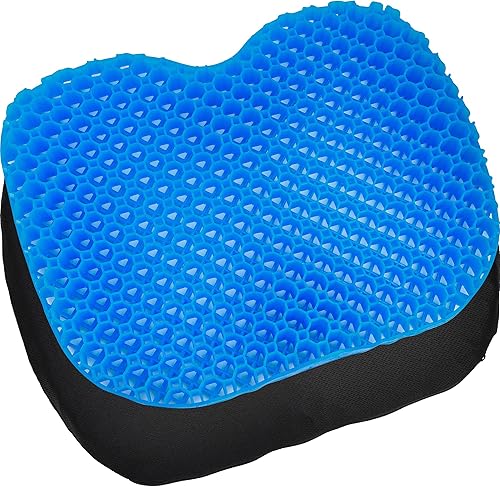 Kayak Seat Cushion, Anti Slip Gel Seat Cushion for Long Sitting on Boat, Canoe, Sup, Chair