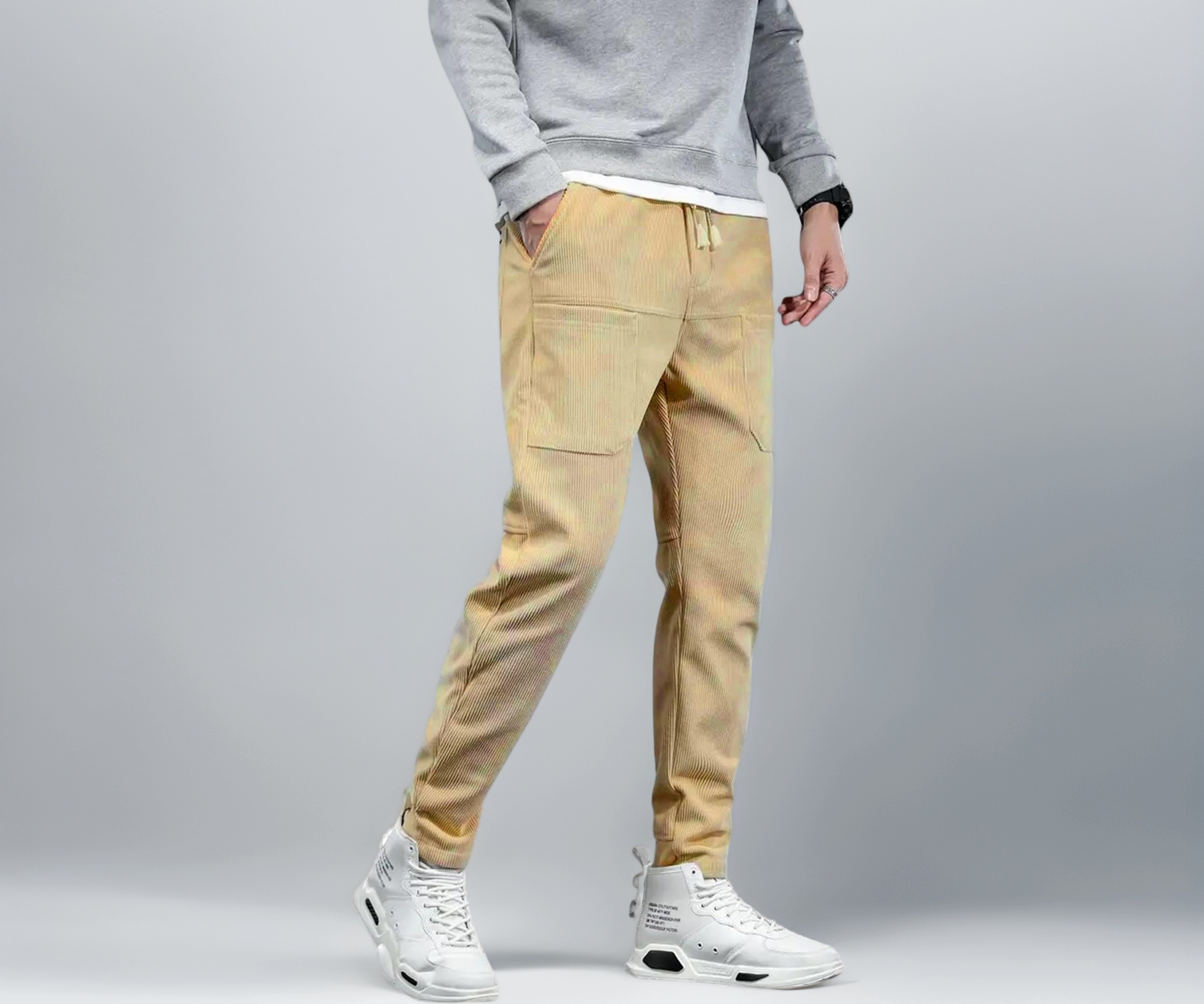 Image of Track Pant for Men || Track Pants || Plain Track Pant (Rib-Trackpant)