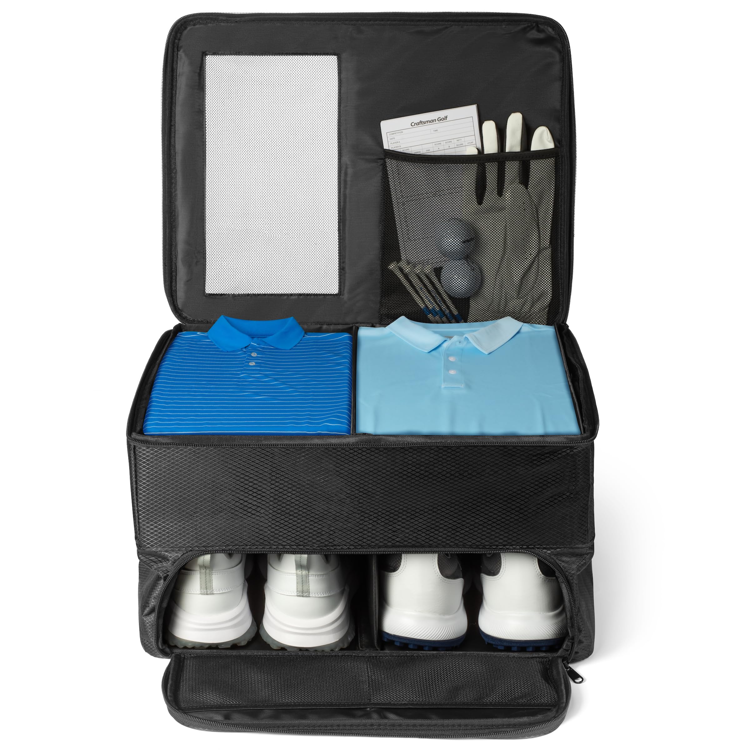 Course Cargo Golf Trunk Organizer - Storage for Golf Shoes, Balls, Clothes, and Accessories in Your Car or SUV - Waterproof, Durable, and Portable - The Perfect Golf Gift for Men and Women