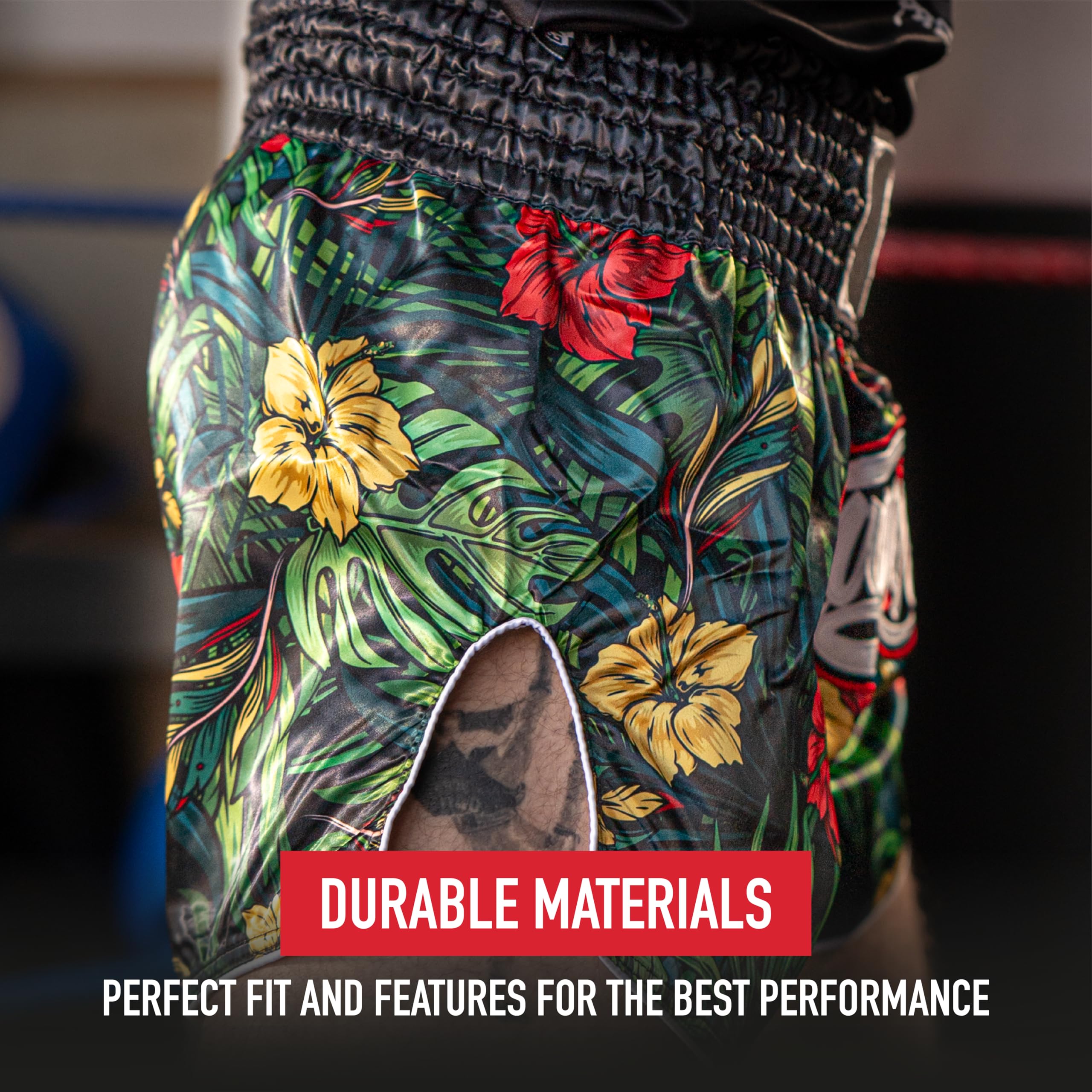 Muay Thai Shorts Bright, Colorful High Waist Gym and Competition Shorts for Muay Thai and Boxing - 8 Designs - UK