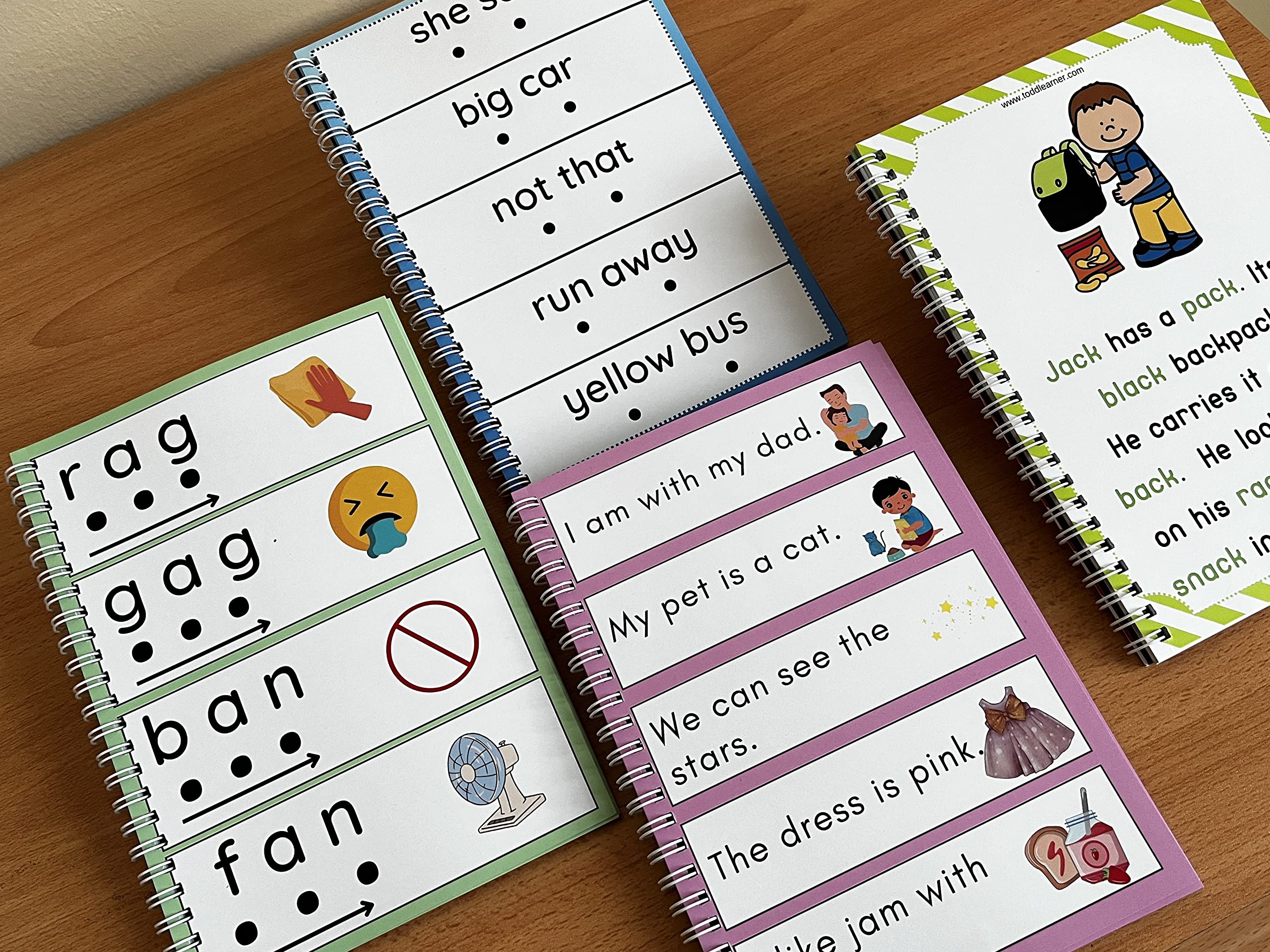 ToddlearnerEarly Readers English Reading Books for Kids. Includes all 4 Levels of Kindergarten Learning