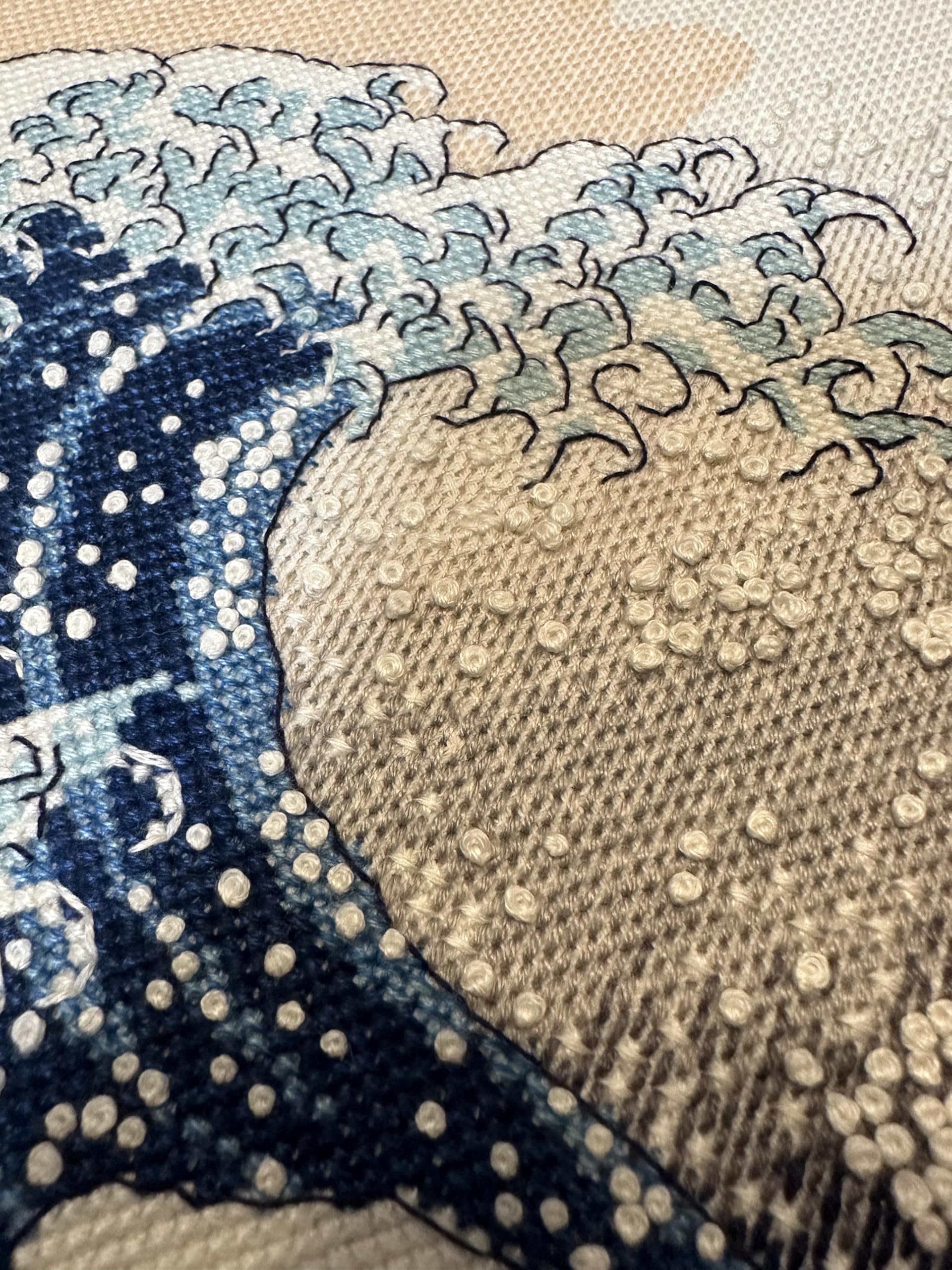 RIOLIS La grande onda di Kanagawa da un'opera d'arte di K. Hokusai 2186, Punto croce 40x30cm, Punto croce kit da ricamare, Disegni da ricamare, Embroidery kit, Set punto croce, Kit ricamo punto croce