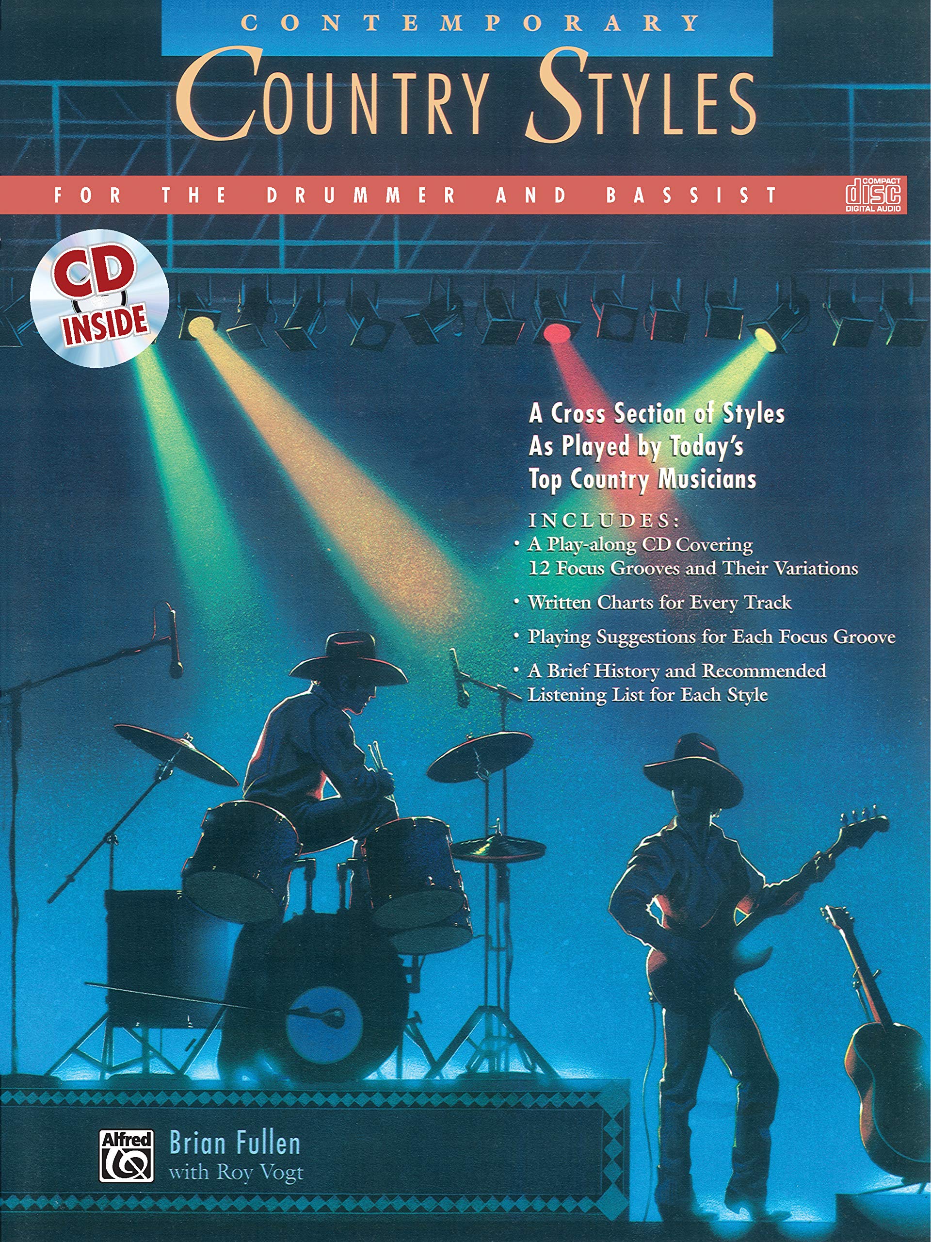 Contemporary Country Styles livre de batterie et basse pour musiciens