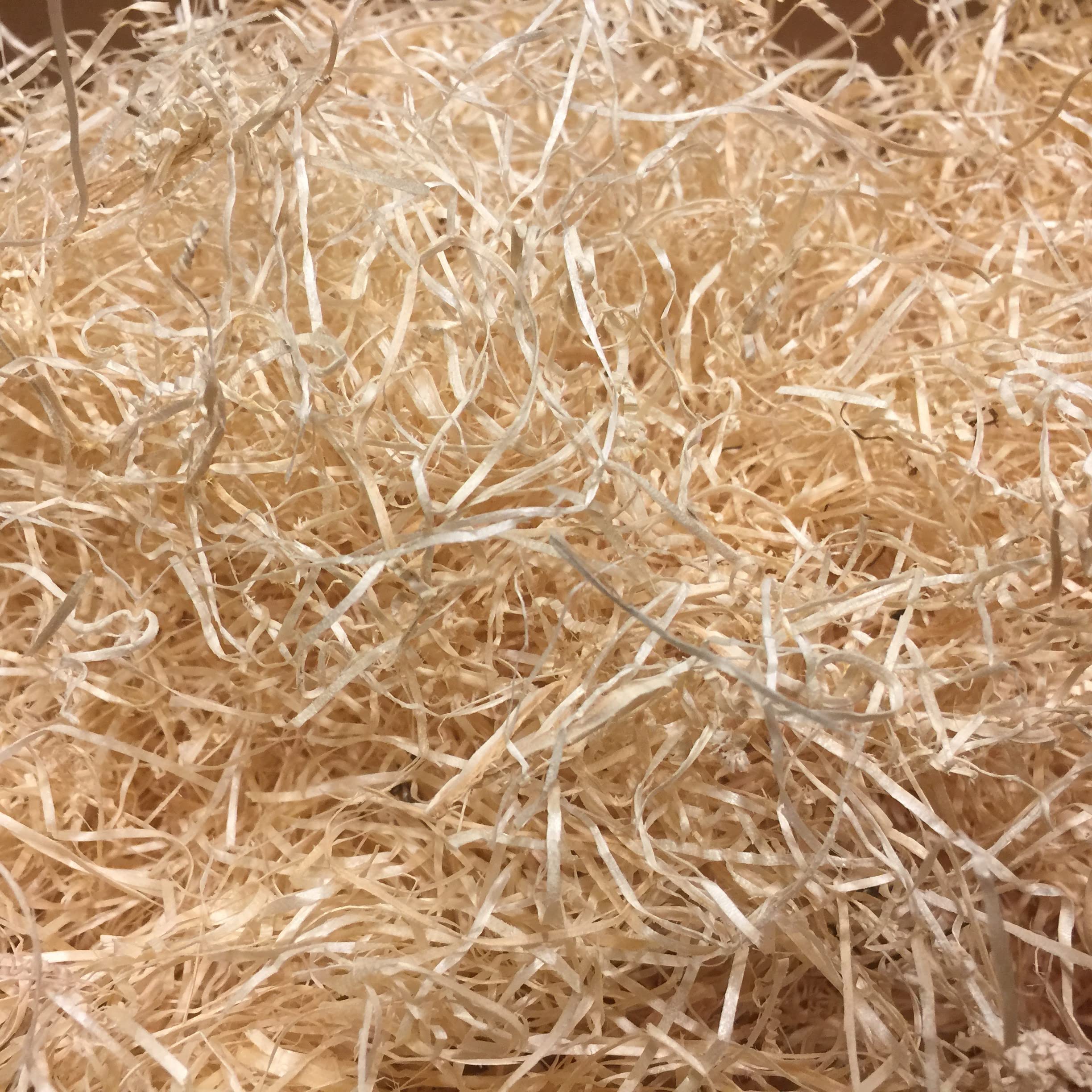 Luvit & Lumoè Lana di legno per cesti regalo | Paglia in legno essiccata naturale 1kg