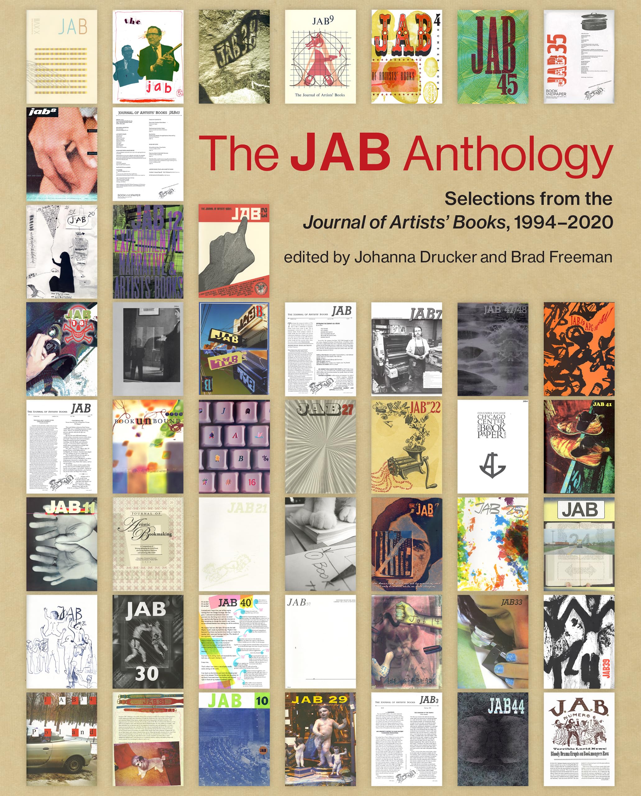 The JAB Anthology combler le manque de ressources sur Journal of Artists Books 1994-2020