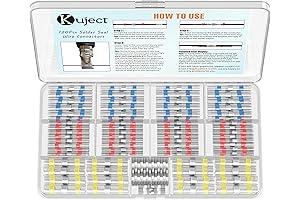 Kuject 120PCS Heat Shrink Wire Connectors: Durable Waterproof Insulated Electrical Splice Terminals...