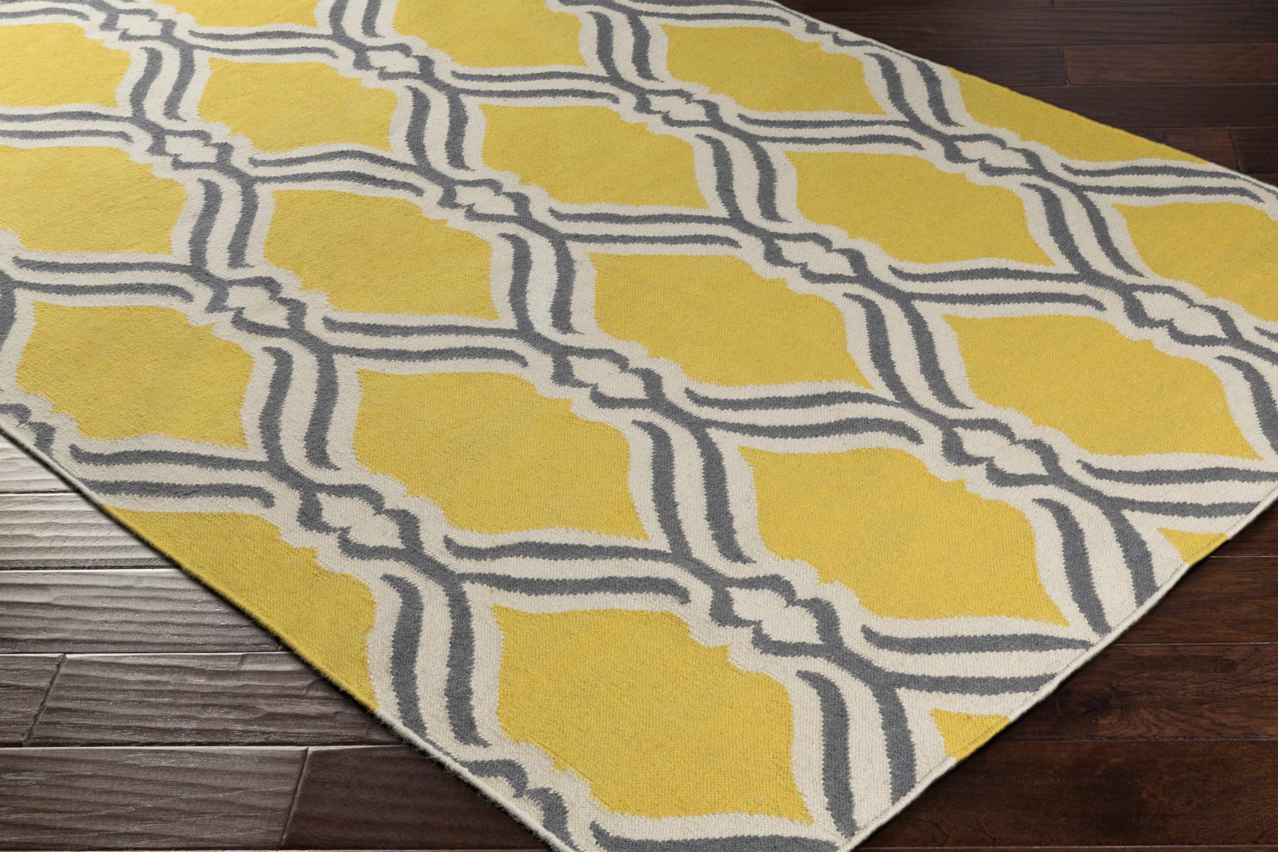 Amazon.com: BoutiqueRugs Bells Transitional Area Rug - Yellow